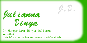 julianna dinya business card